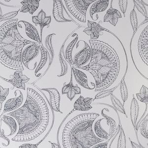 Porter's Paints A4 Sample Navy Maharani Wallpaper