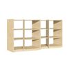 Jooyes Children Wave Storage Shelving Unit Set of 4 - H91cm - Original wood colour | 176.2cm | Display Shelf