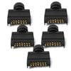 Elinz Trailer Plug 7 PIN Flat Plastic Connector Adaptor Socket Car Caravan Boat 5x