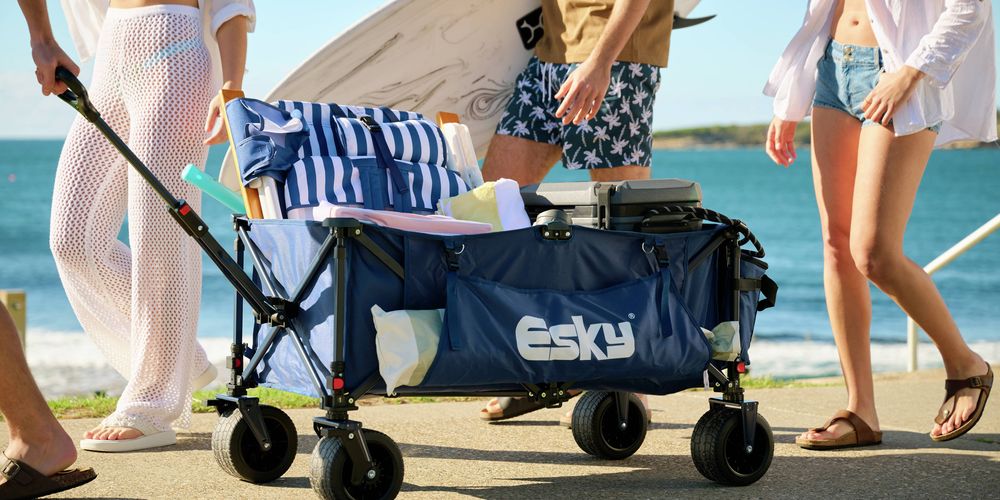 Carry all your beach essentials with the Esky Wagon