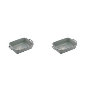 2PK Ladelle Esperance Ceramic Baking Dish Small Heat-Resistant Bakeware Green