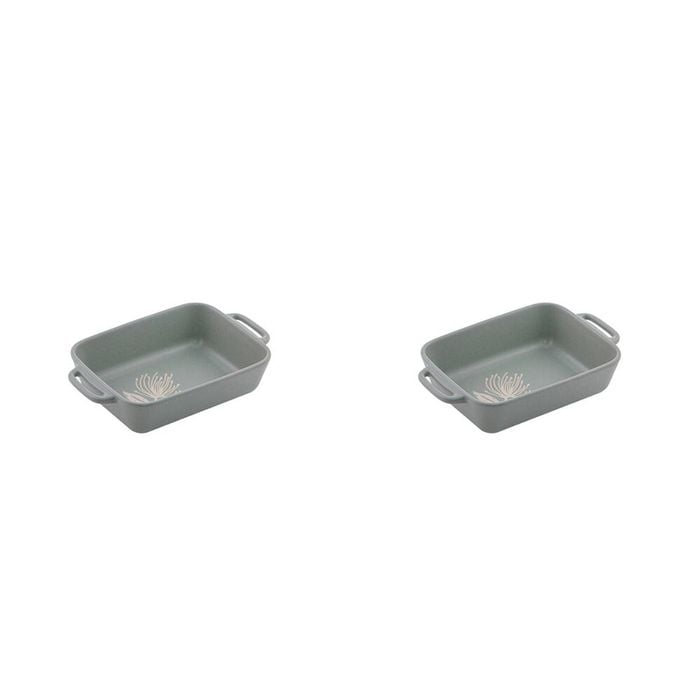 2PK Ladelle Esperance Ceramic Baking Dish Small Heat-Resistant Bakeware Green