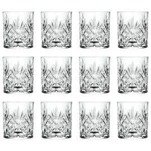 RCR Crystal Melodia Whisky Glasses - 340ml - Pack of 12