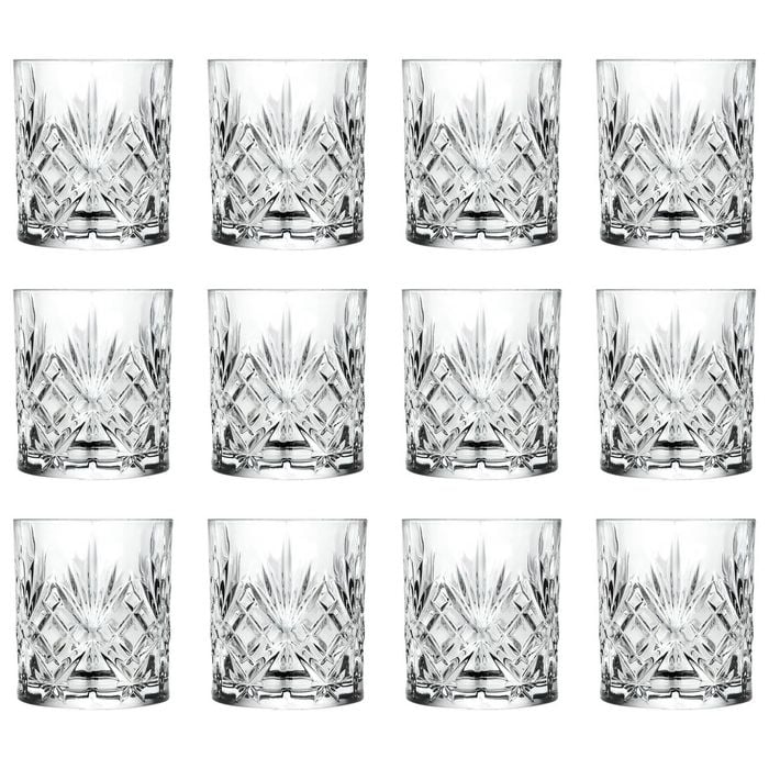 RCR Crystal Melodia Whisky Glasses - 340ml - Pack of 12