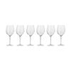 6pc Krosno Harmony 530ml Stemmed Red Wine Glass Set - Clear