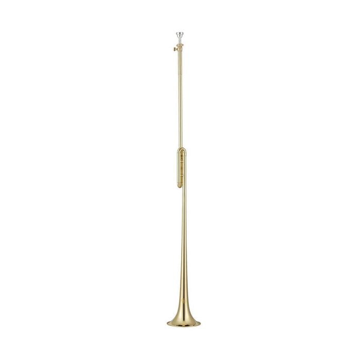 John Packer JP904 Bb Post Horn Musical Instrument w/ Mouthpiece - Brass Lacquer