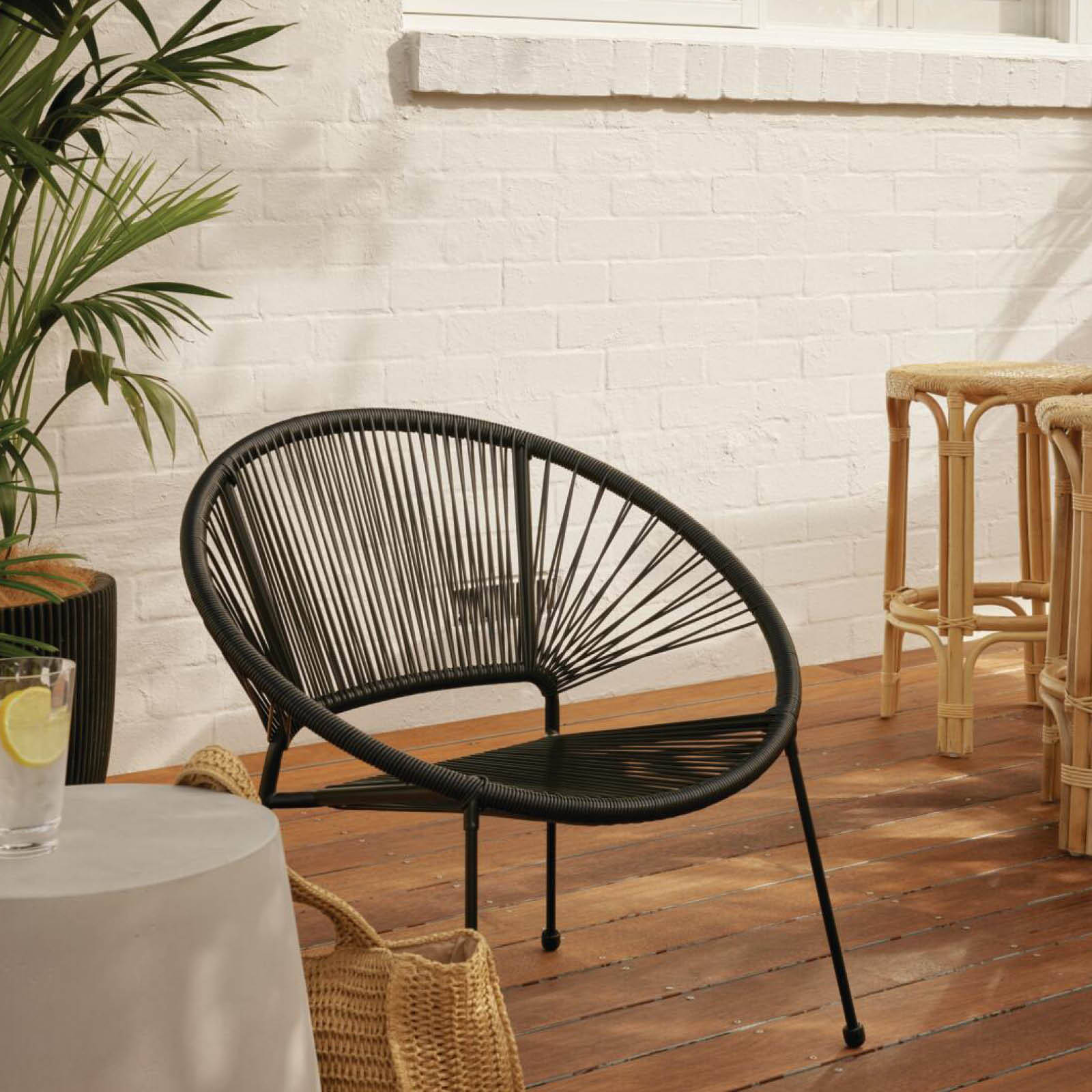 Wicker outdoor chairs bunnings sale