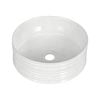 Cefito Bathroom Basin Vanity Sink Vessel Ceramic White Round Countertop 36cm