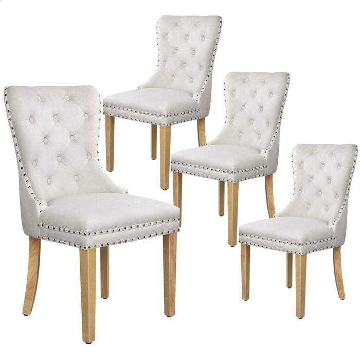 ALFORDSON Dining Chairs Velvet x4