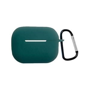 Silicone Case Protective Soft Cover Shell Key Chain - For Apple AirPods Pro 2 (Green)