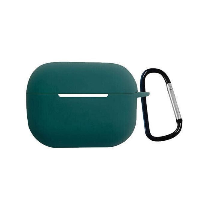 Silicone Case Protective Soft Cover Shell Key Chain - For Apple AirPods Pro 2 (Green)