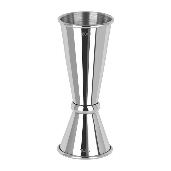 Zanzi Tokyo Jigger Curled Edge Stainless Steel 15/30ml Cocktail Barware