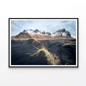 Wilderness at Stokksnes Iceland  Print 100% Australian Made 90x60cm  (Poster)