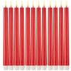 24x Led Flickering Flame Taper  25cm Tall Candle Real Wax Red Unscented