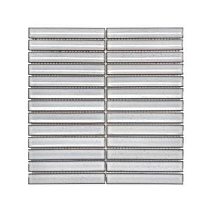 Decor8 296 x 293mm Haifu Kenzo Grey Gloss Porcelain Mosaic Tile