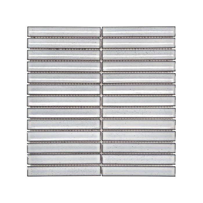 Decor8 296 x 293mm Haifu Kenzo Grey Gloss Porcelain Mosaic Tile