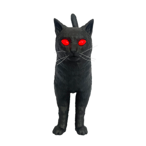 Galah Halloween Meowing Cat Animatronic With Sensor & 2 Sounds