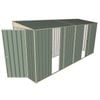Build-A-Shed 1.2 x 4.5 x 2.0m Skillion Dual Single Sliding Side Doors Shed - Green