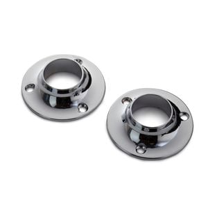 Sandleford 25mm Chrome Round Flange - 2 Pack