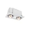 Click 2 x 275W 3-In-1 Bathroom Heater Exhaust Fan And Light
