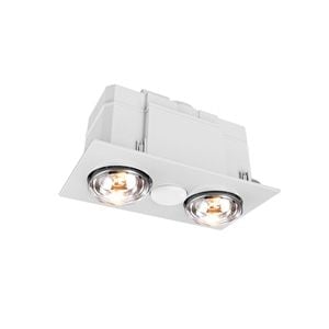 Click 2 x 275W 3-In-1 Bathroom Heater Exhaust Fan And Light