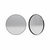 Forme 600mm Black Round Framed Mirror