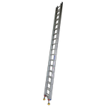 INDALEX 5.6m-9.9m Industrial Aluminium 130KG Pro Series Extension Ladder - Level Arc