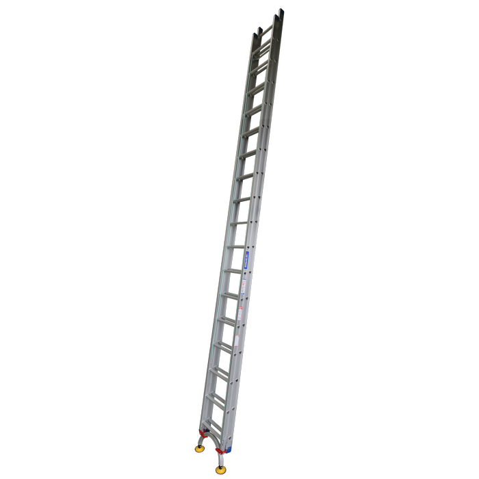 INDALEX 5.6m-9.9m Industrial Aluminium 130KG Pro Series Extension Ladder - Level Arc