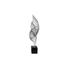 Elegant Collections Large Black/Silver Ribbon Decorative Sculpture