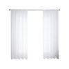 Windoware 500 x 213cm White Renzo Sheer Rod Pocket Curtain - 1 Pack - White