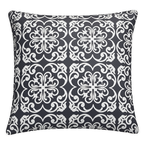 Mojo 60cm Moroccan Navy Cushion Cover With Pipe