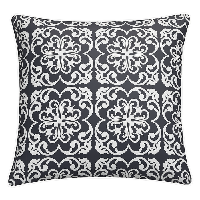 Mojo 60cm Moroccan Navy Cushion Cover With Pipe