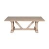 Hercules 220cm Solid Timber Dining Table Wash White
