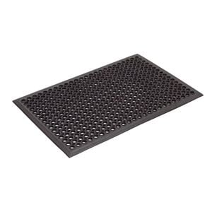 Axton 90 x 60cm Black Workplace Rubber Matt 