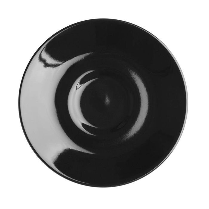 Olympia Cafe Espresso Saucer Stoneware Black 116mm 12 Pack