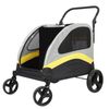 BingoPaw Foldable Pet Dog Stroller Breathable Mesh Travel Carrier Stroller with Safety Leash 74x100x113cm