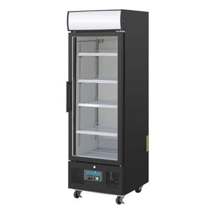Polar Upright Display Fridge G-series Black 218l Commercial