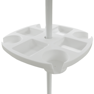 Marquee Beach Umbrella Plastic Table