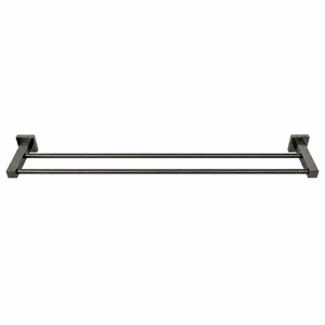 Barelli Piazza Double Towel Bar 60cm Gun Metal Grey