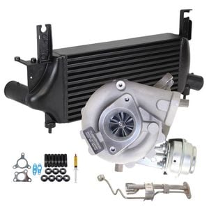 Upgrade Billet Turbo Charger With 75mm Intercooler And Genuine Oil Feed Pipe For Nissan Navara D40 Yd25 2.5l 4 Bolts