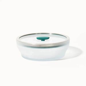 Anyday The Large Shallow Dish | Kale | Glass Microwave Steamer