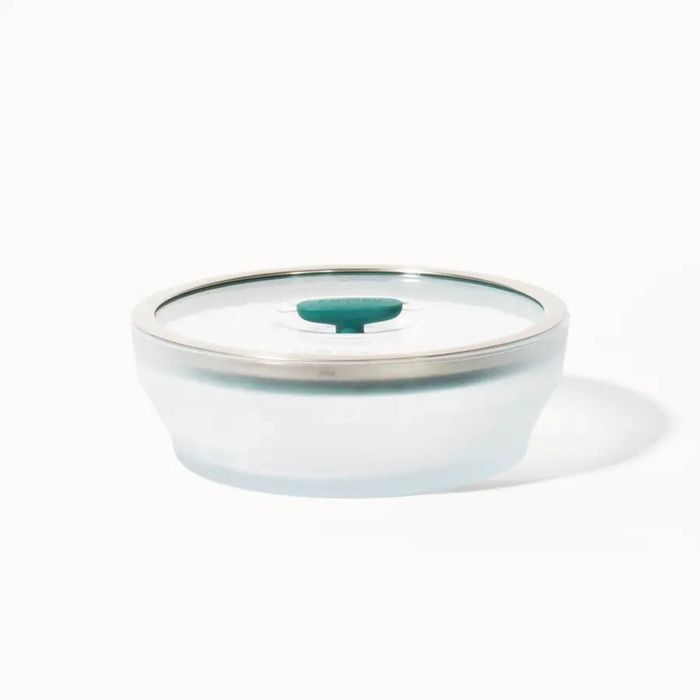 Anyday The Large Shallow Dish | Kale | Glass Microwave Steamer