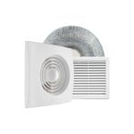 HPM 100mm Square Ducted Wall Fan Kit
