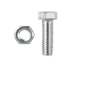 Pinnacle M5 x 25mm Zinc Plated Hex Head Bolts And Nuts - 8 Pack