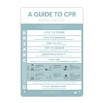 Designer Pool CPR Safety Sign Blue