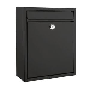 Sandleford Black Napoli Wall Mount Letterbox