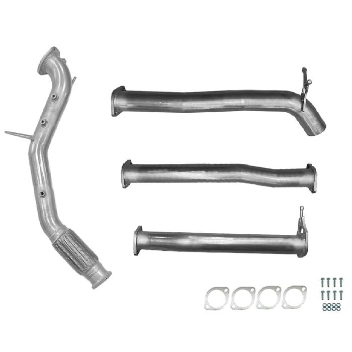 Ignite Exhausts Turbo Back For Ford Ranger Px2/px3 3.2l No Cat & Diff Dump Pipe Raw Aluminised Steel