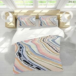 3D Color Pattern 181 Bed Pillowcases Quilt King Size