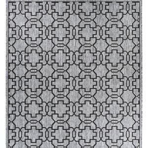 Long Island 208 Dm9e 200x290 Grey Black Rug