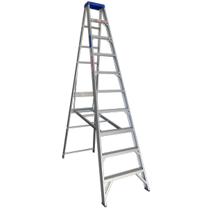 INDALEX 3.0m Industrial Aluminium 180KG Pro Series Single Sided Step Ladder